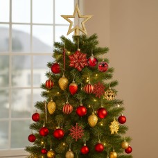 Red and Gold Neo 110PCS Christmas Tree Ornaments